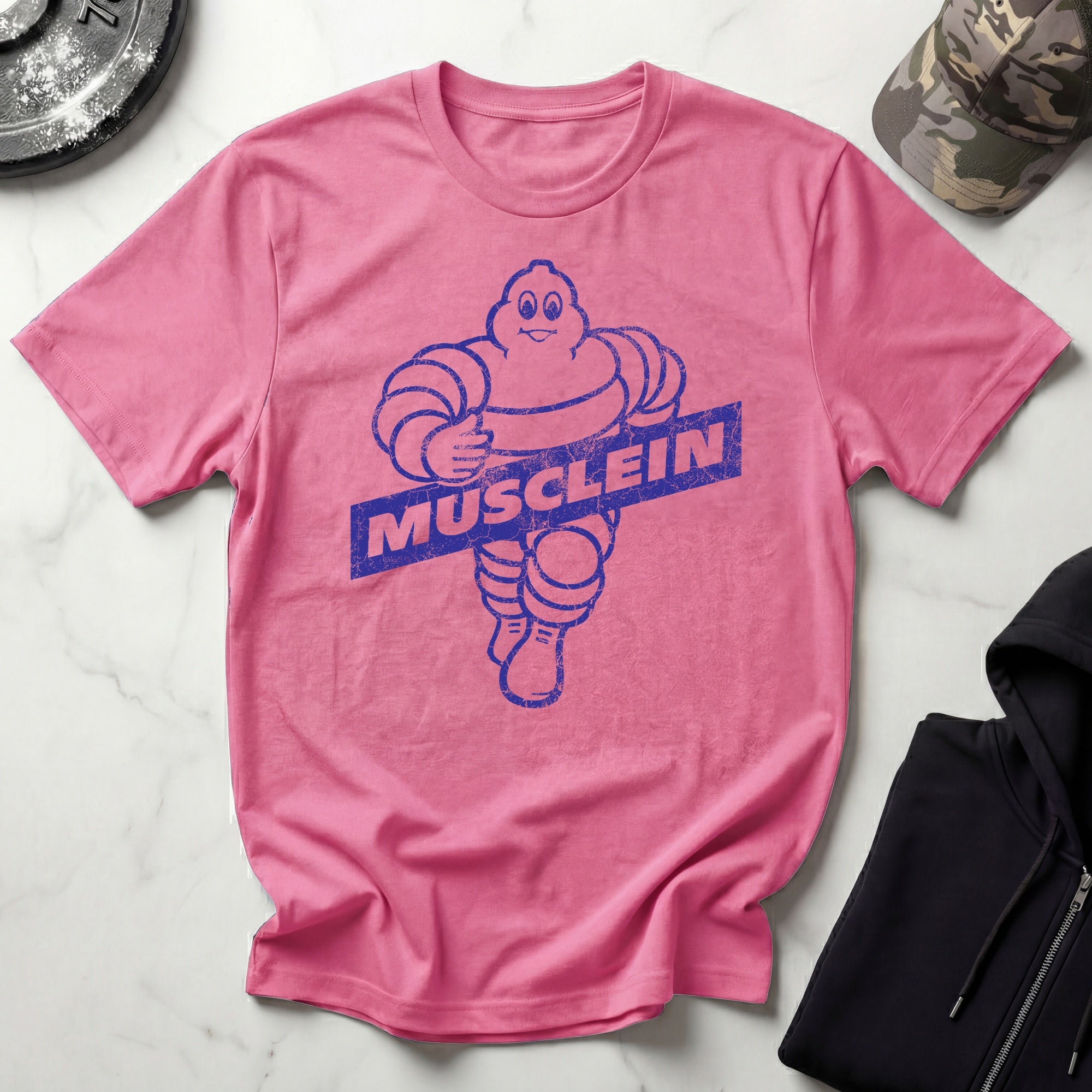 Musclin Man Graphic Vintage Gym T-Shirt