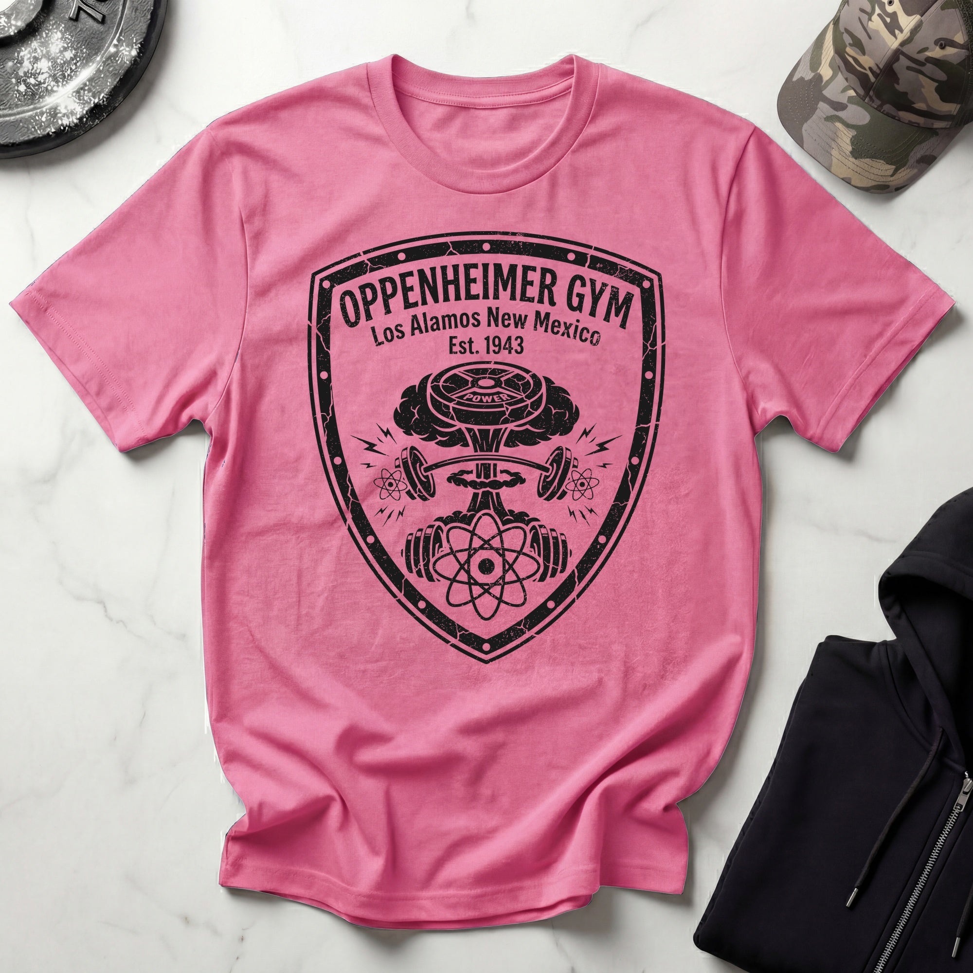 Oppenheimer Explosive Vintage Insignia Gym Tee
