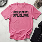 Progressive Overload Typographic Vintage Gym T-Shirt