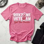 Roxzone Veteran Graphic White Red Gym T-Shirt