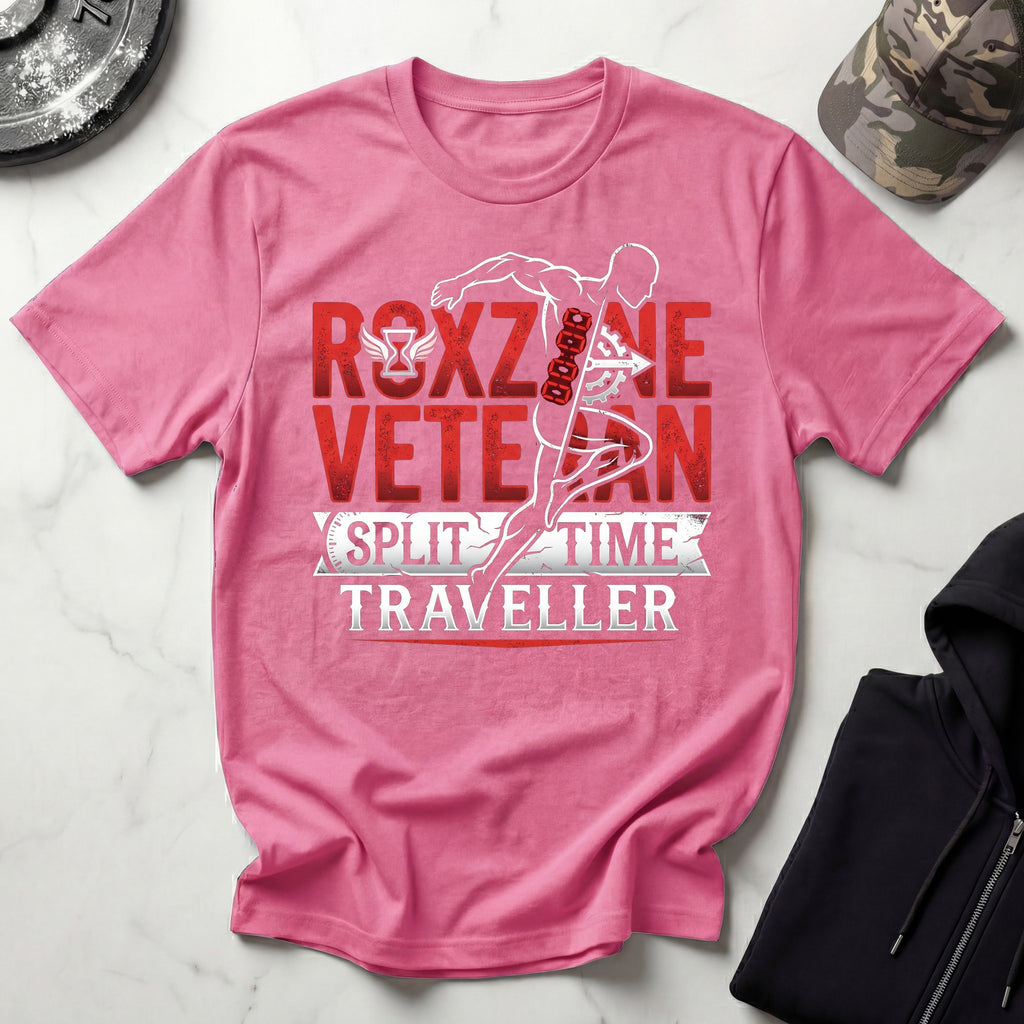 Roxzone Veteran Split Time Traveller Gym T-Shirt