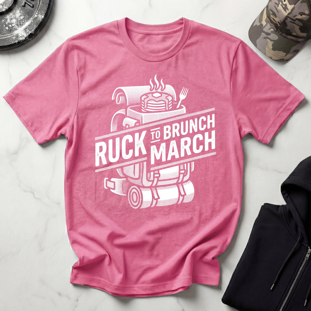 Ruck March To Brunch Retro Gym T-Shirt