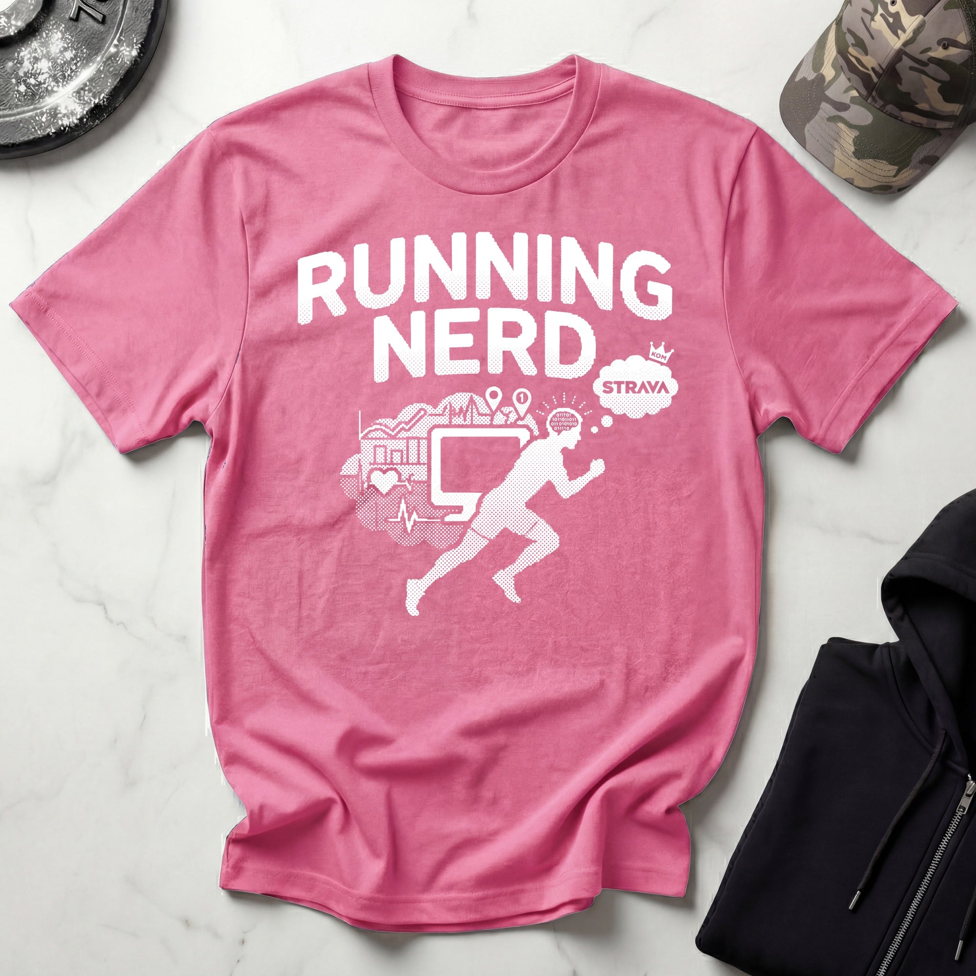 Runner Nerd Brain Vintage Gym T-Shirt