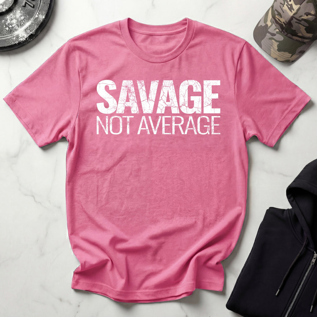 Savage Not Average Graphic Gym T-Shirt