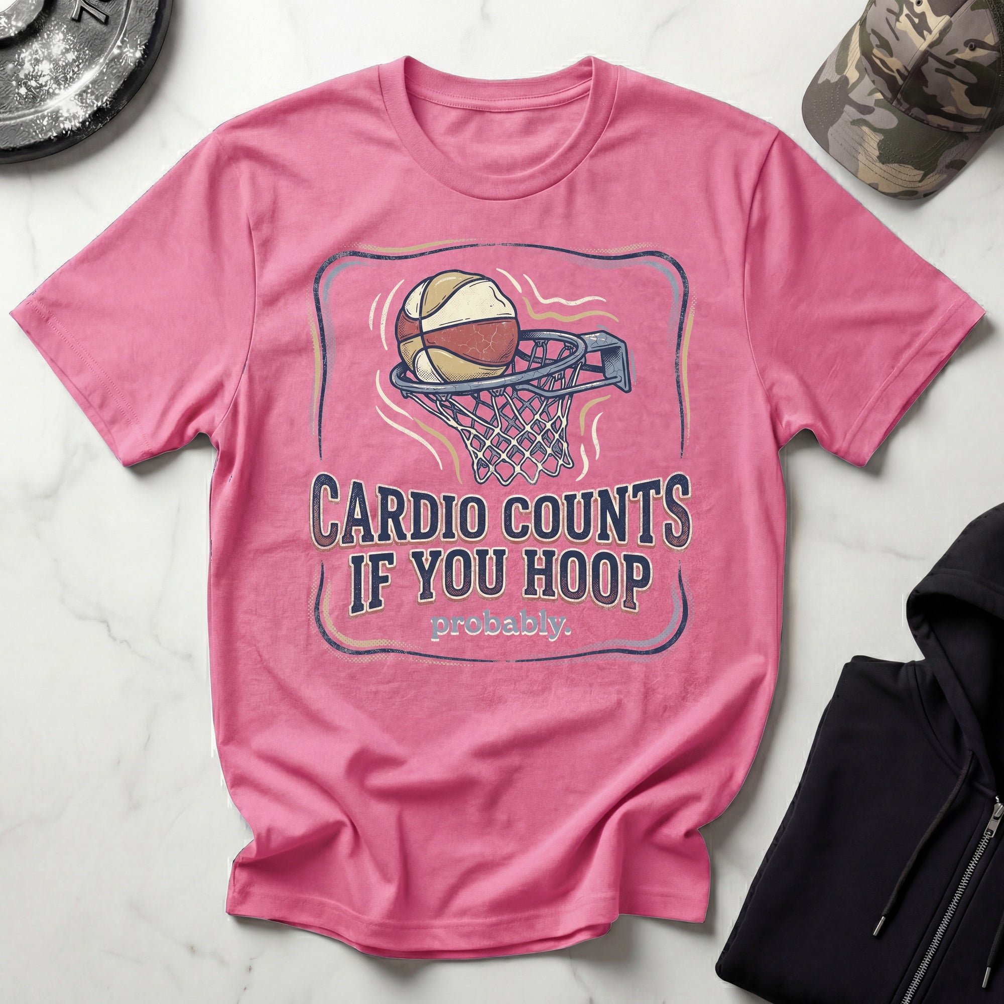 Cardio Basketball Hoop Vintage Gym T-Shirt