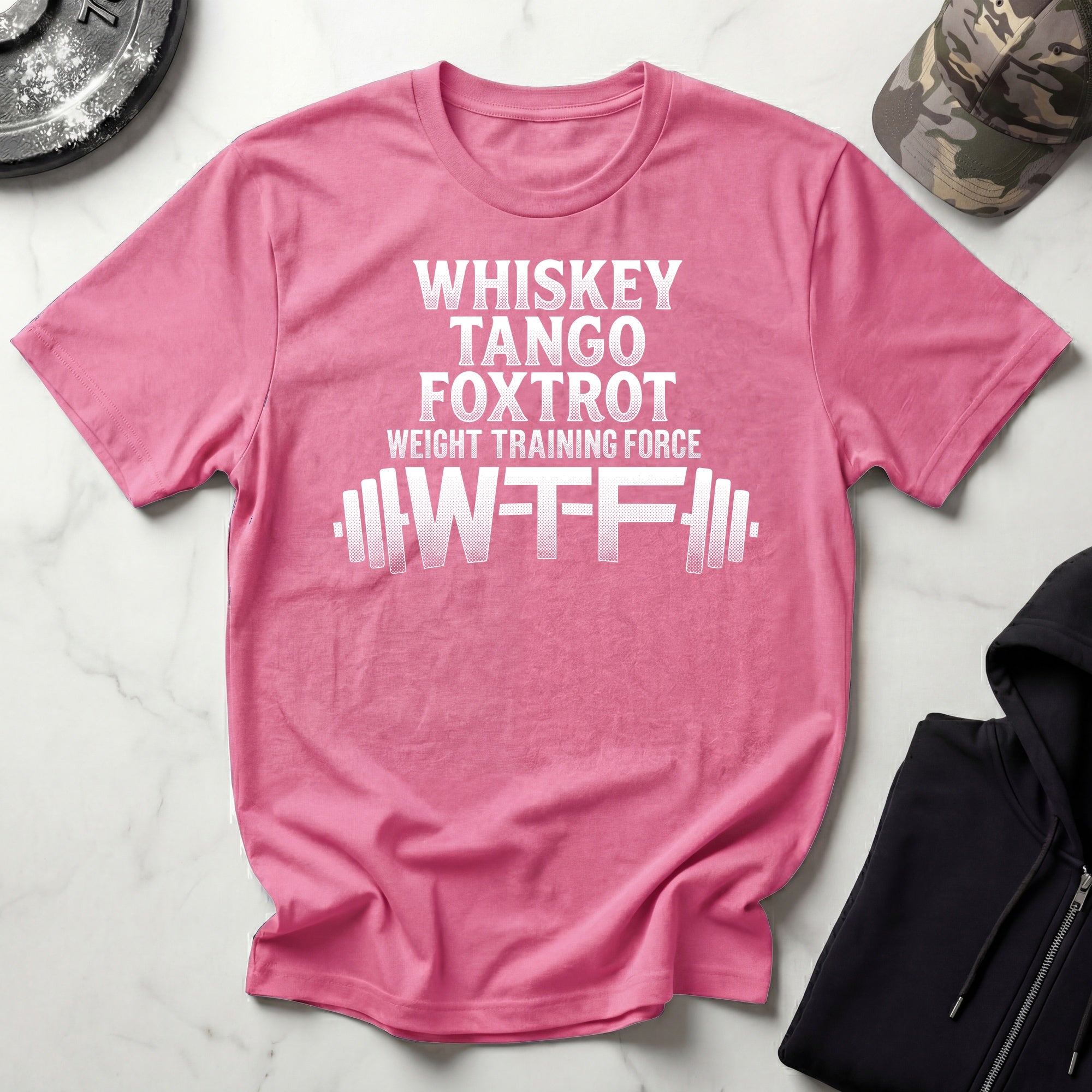 Whiskey Tango Foxtrot Vintage Graphic Gym T-Shirt