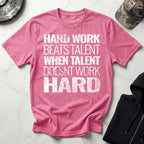Hard Work Grunge Graphic Gym T-Shirt