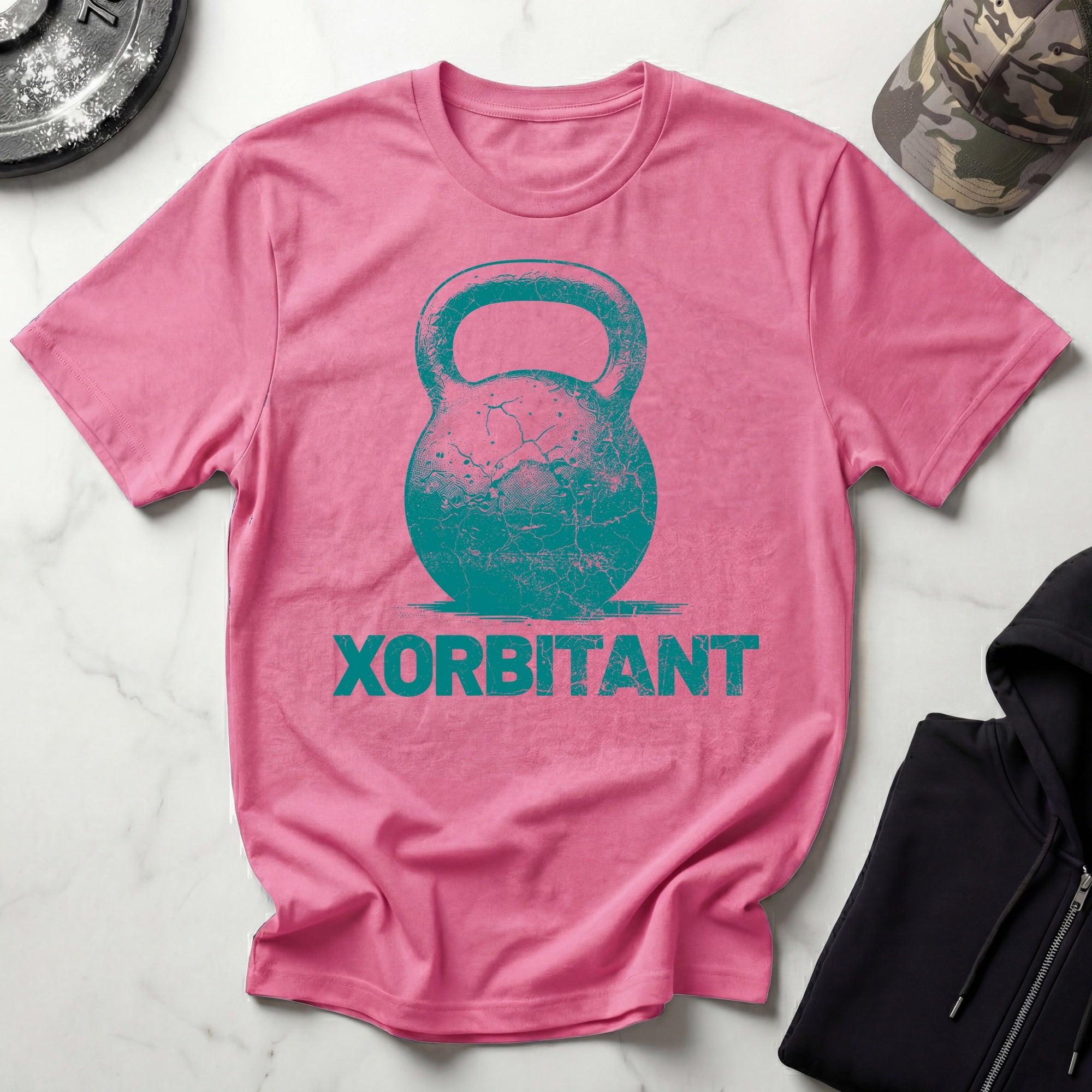 X Orbitant Kettlebell Retro Gym T-Shirtt