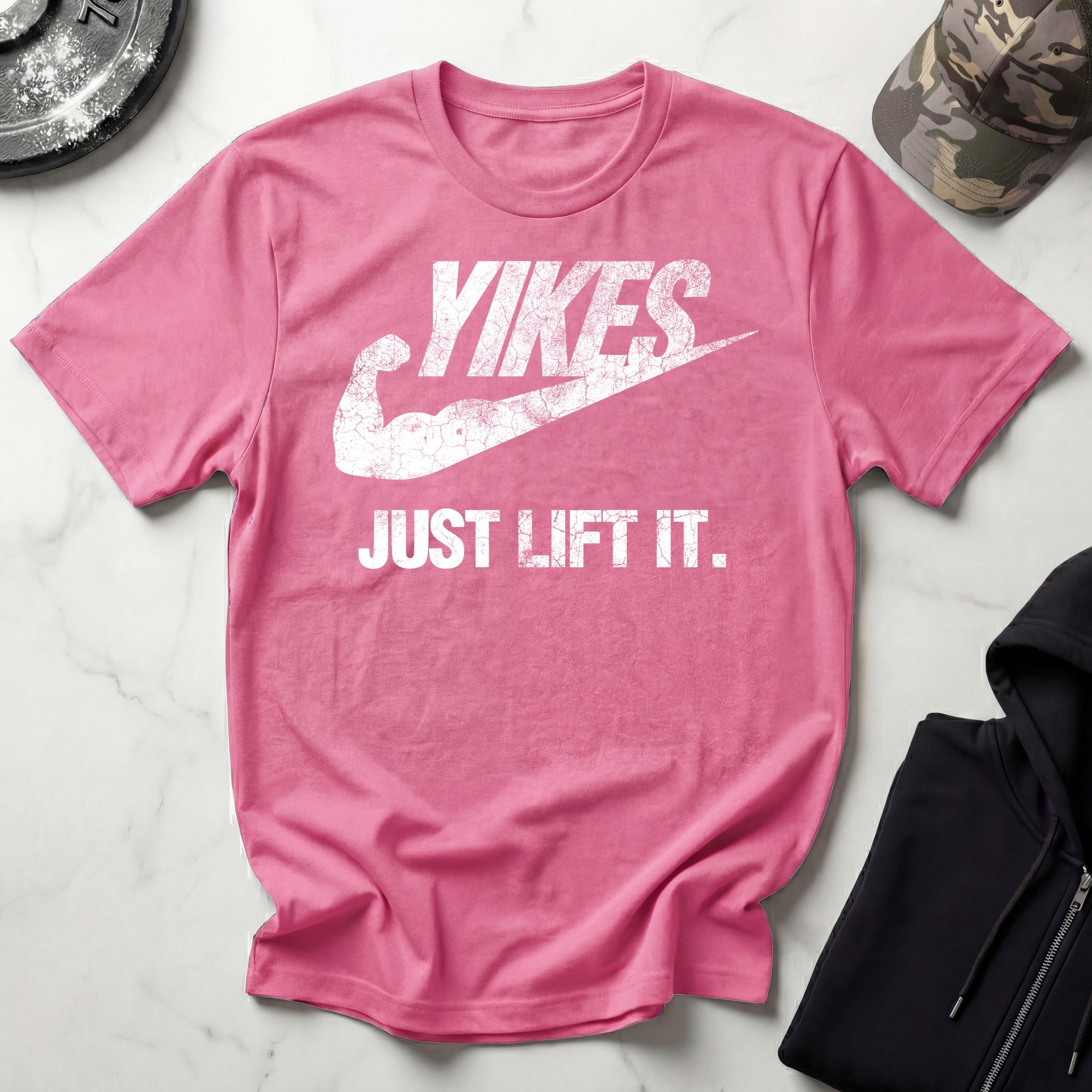Yikes Just Lift It Vintage Gym T-Shirt