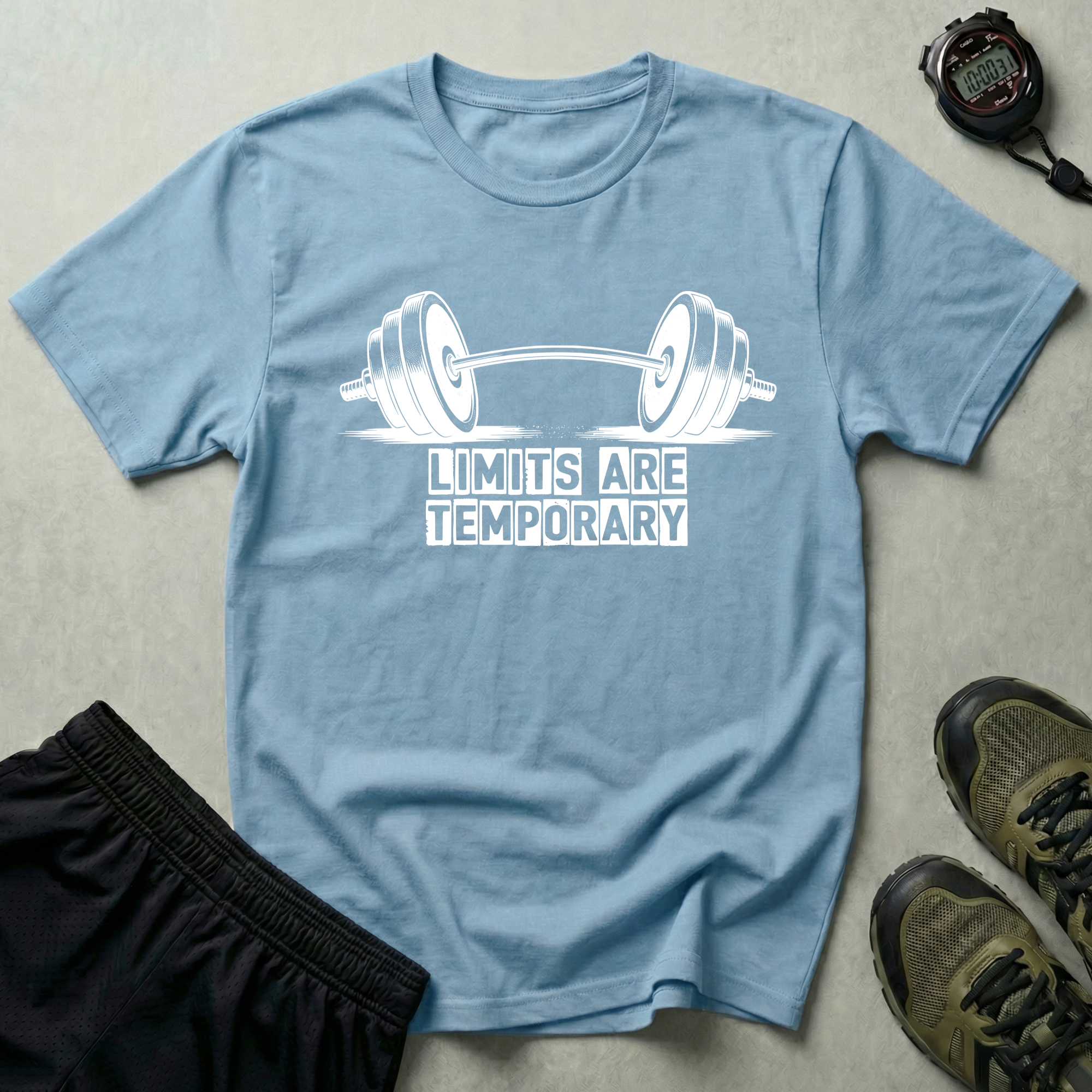 Limits Are Temporary Bodybuilding T-Shirt