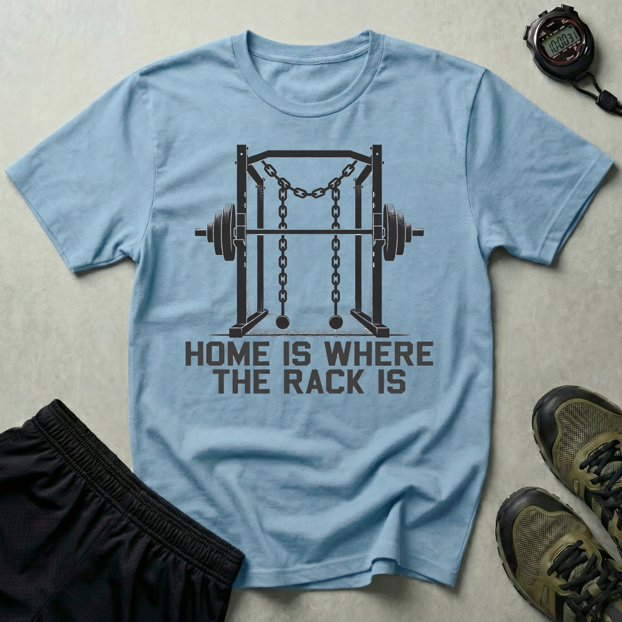 Home Is Where The Rack Is Gymwear T-Shirt