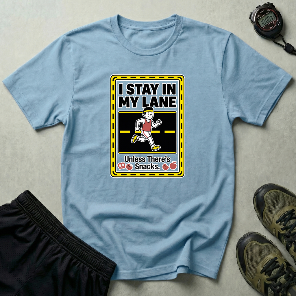 I Stay In My Lane Running Gym T-Shirt