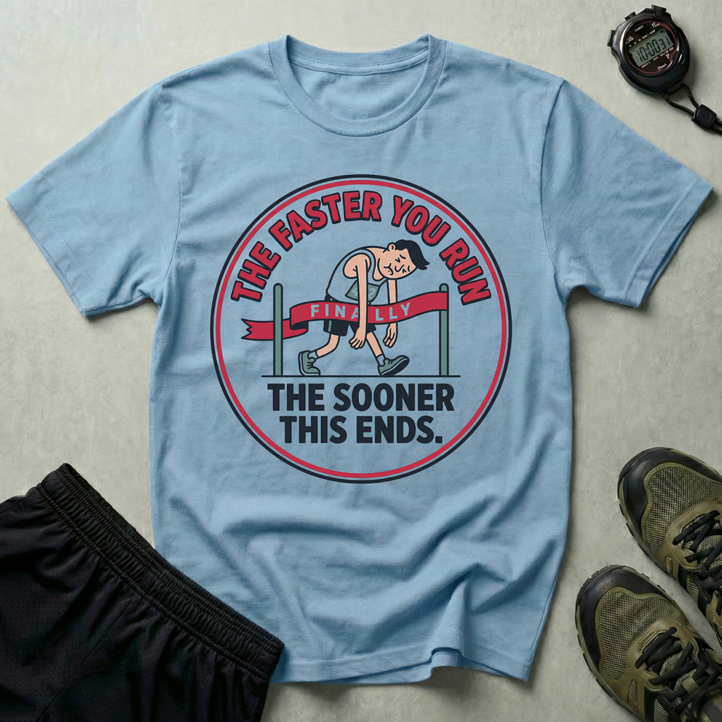 The Faster You Run The Sooner This Ends Gym T-Shirt
