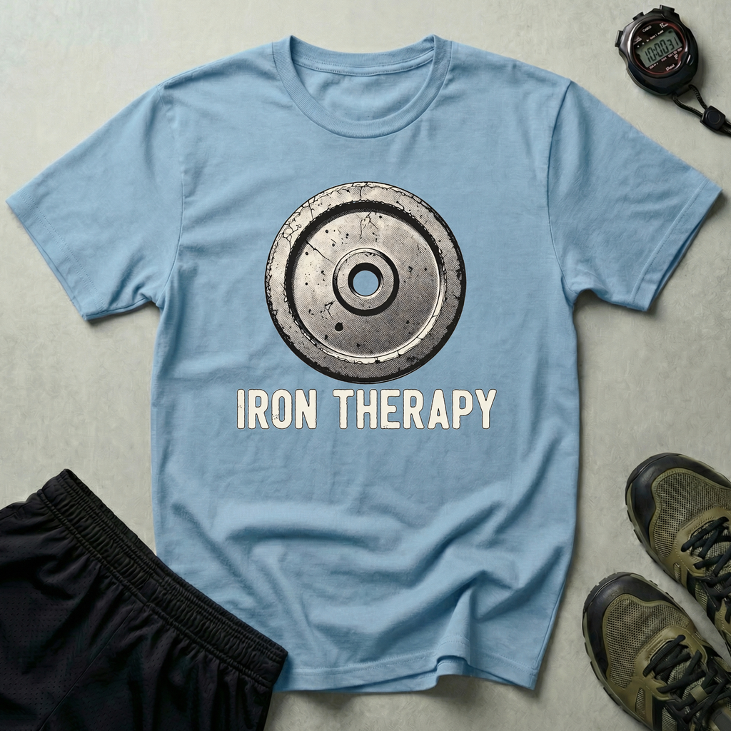 Iron Therapy Weightlifting Gym T-Shirt