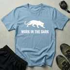 Work In The Dark White Panther Gym T-Shirt