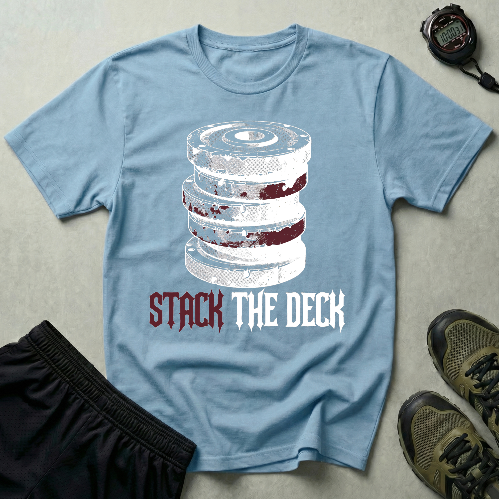 Stack The Deck White Bodybuilding T-Shirt