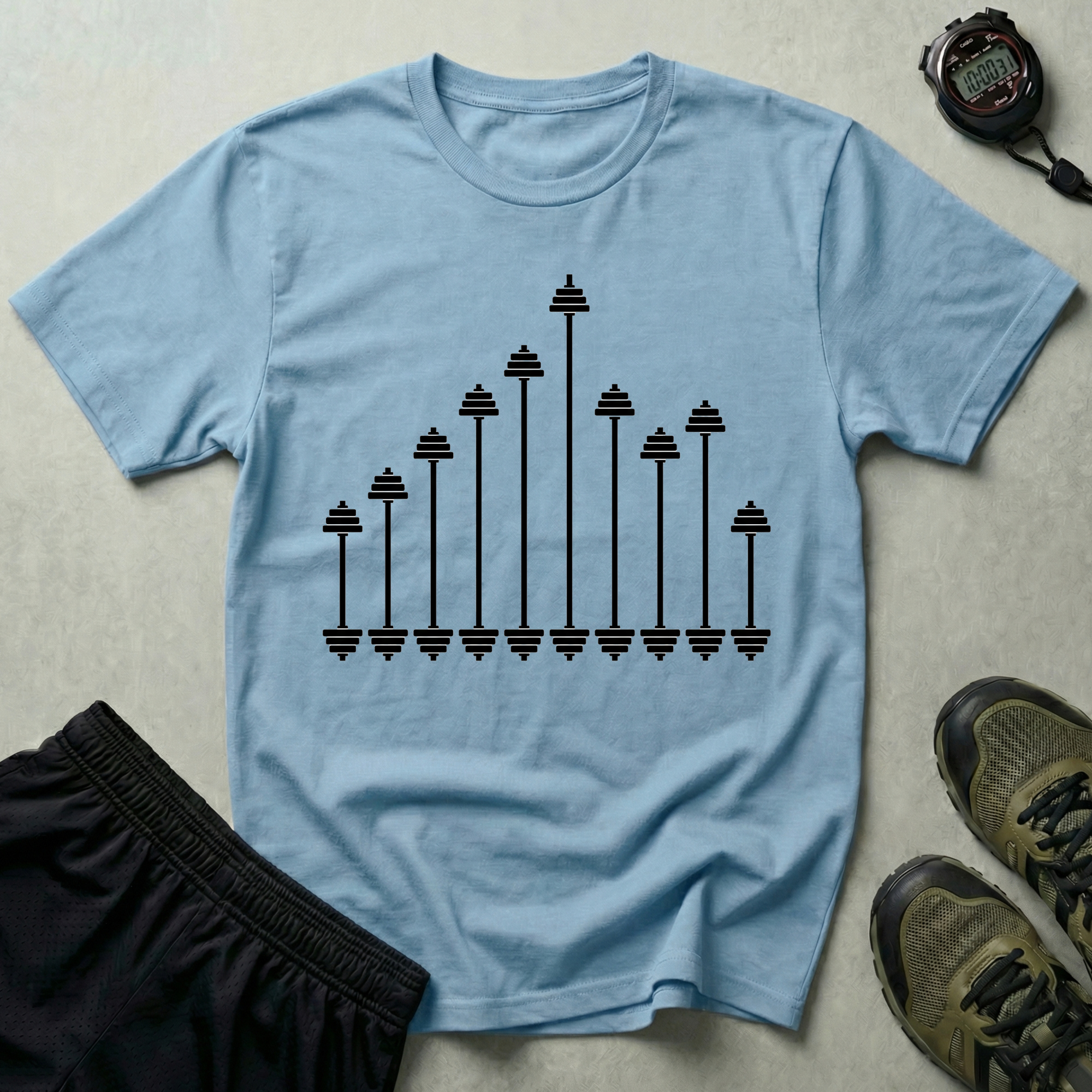 Barbell Frequency Gym T-Shirt