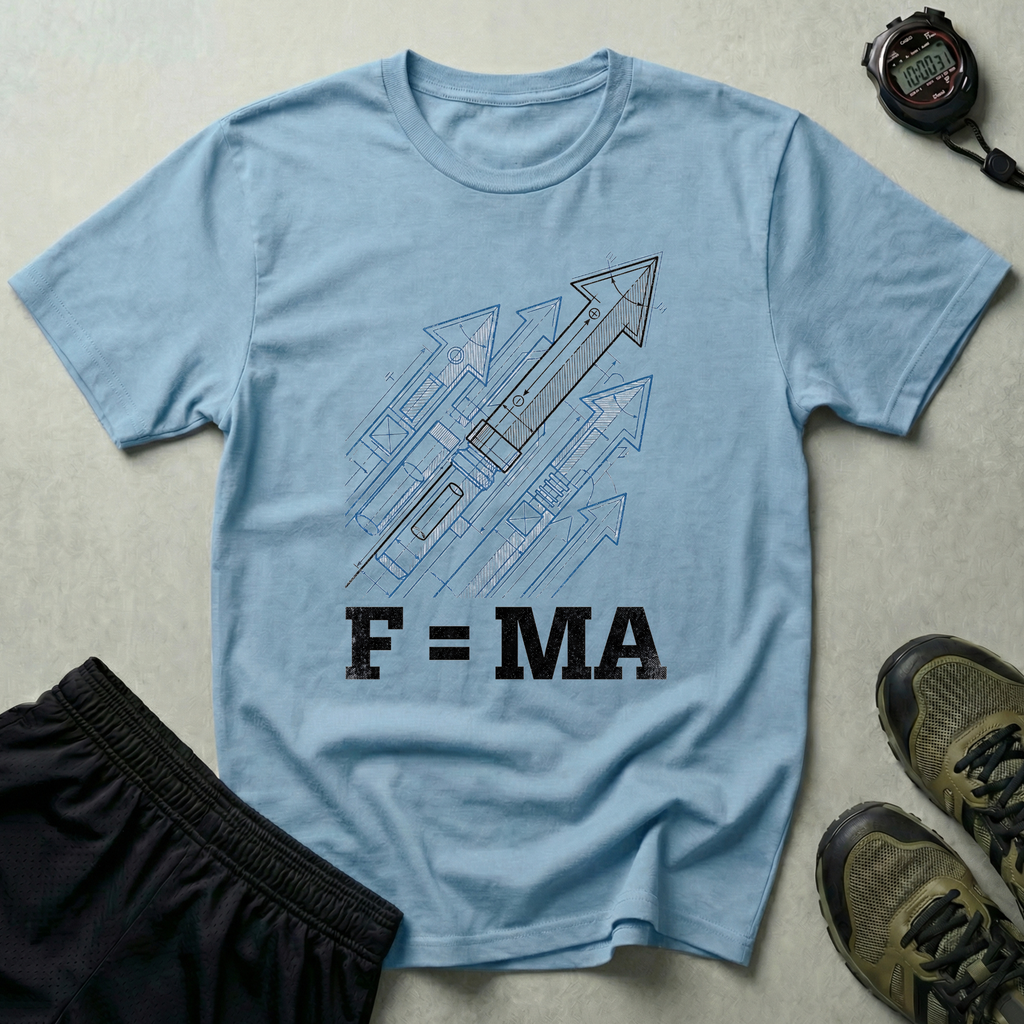 Force Equals Muscles X Attitude Gym T-Shirt