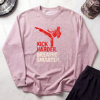 Kick Smarter Graphic Gym Crewneck Sweatshirt