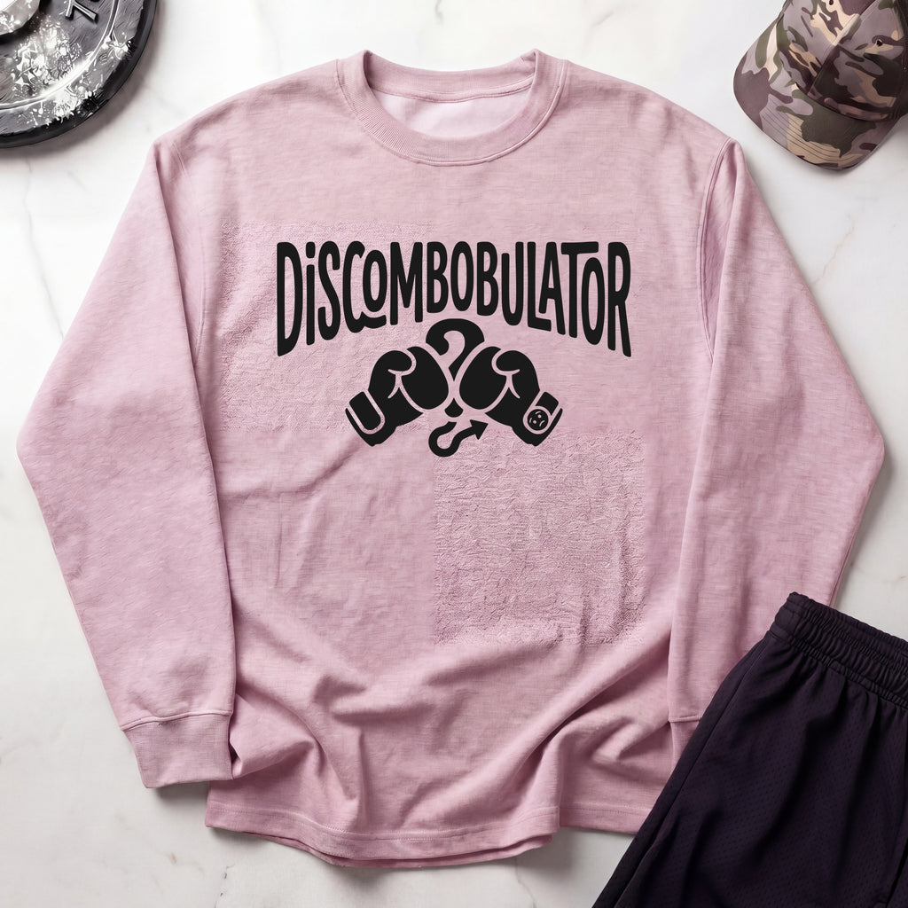 Discombobulator Boxing Cozy Retro Crewneck Gym Sweatshirt