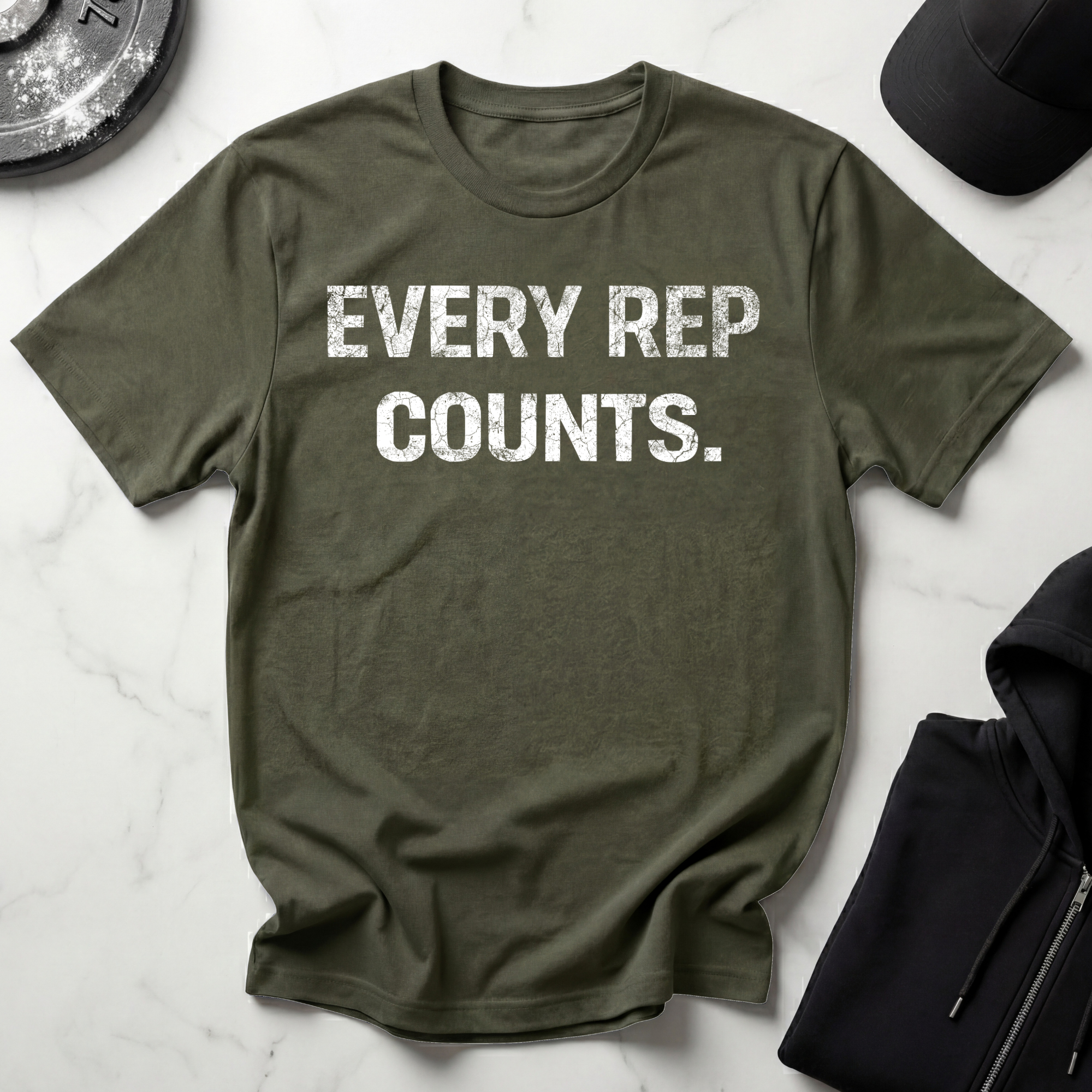 Every Rep Counts Dark Tee