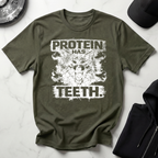 Protein Has Teeth Dark Tee