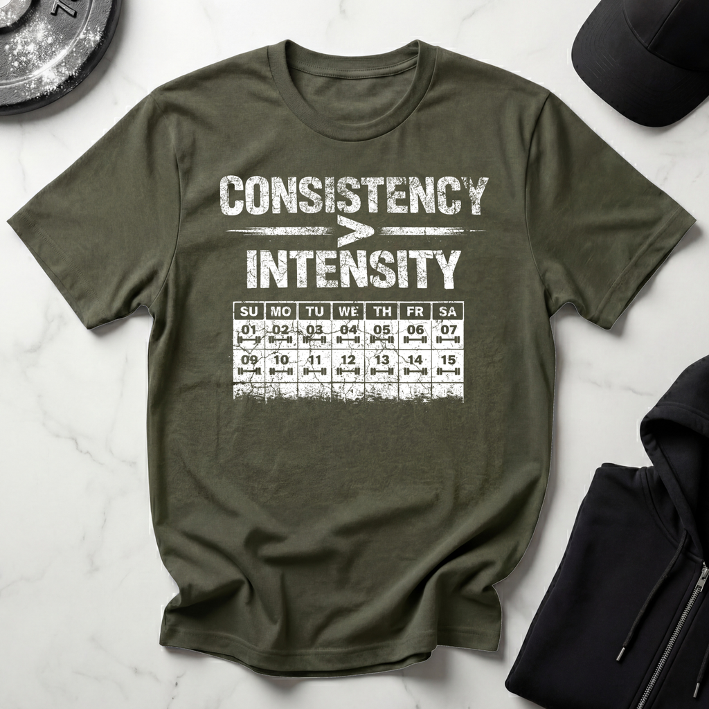 Consistency Over Intensity Dark Tee