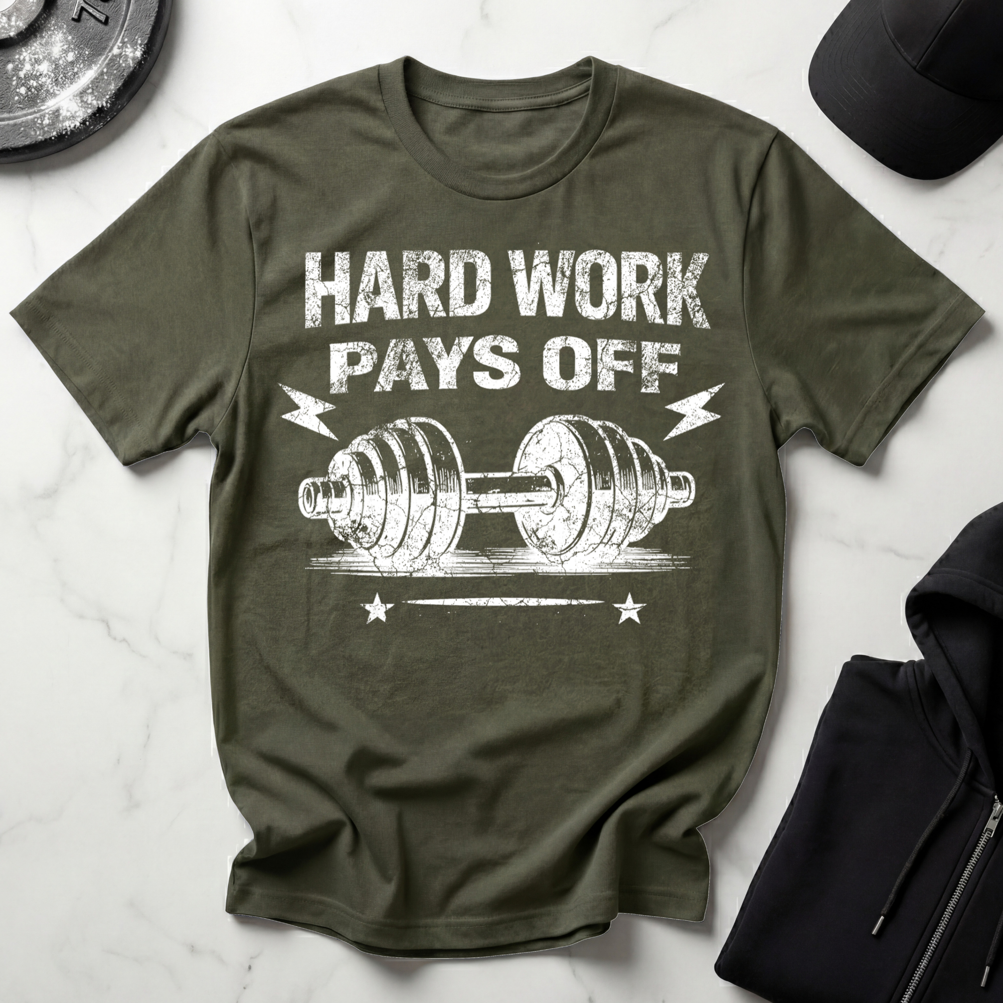Hard Work Pays Off Dark Tee