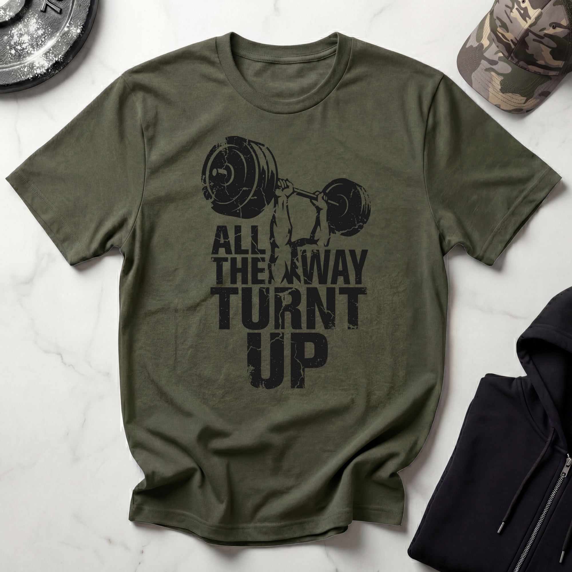All The Way Turnt Up Vintage Gym T-Shirt