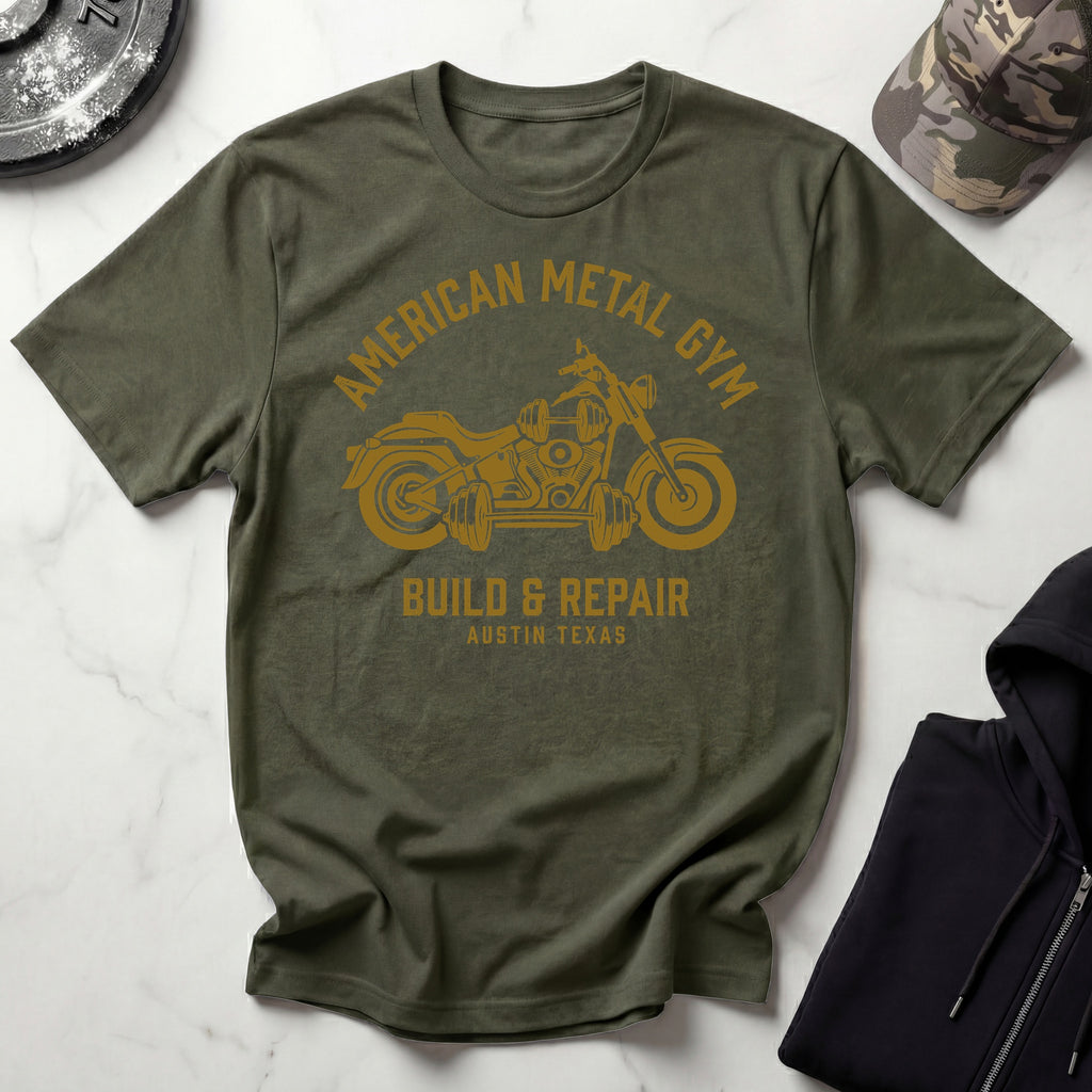 American Metal Build and Repair Vintage Gym T-Shirt