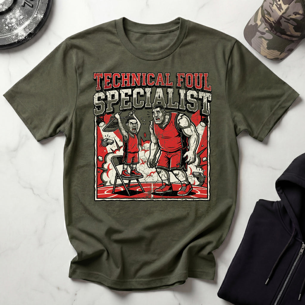 Basketball Technical Foul Specialist Vintage Gym T-Shirt