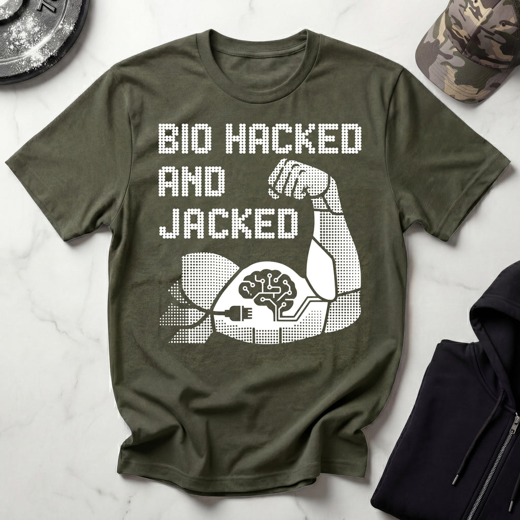 Bio Hacked Jacked Gym T-Shirt