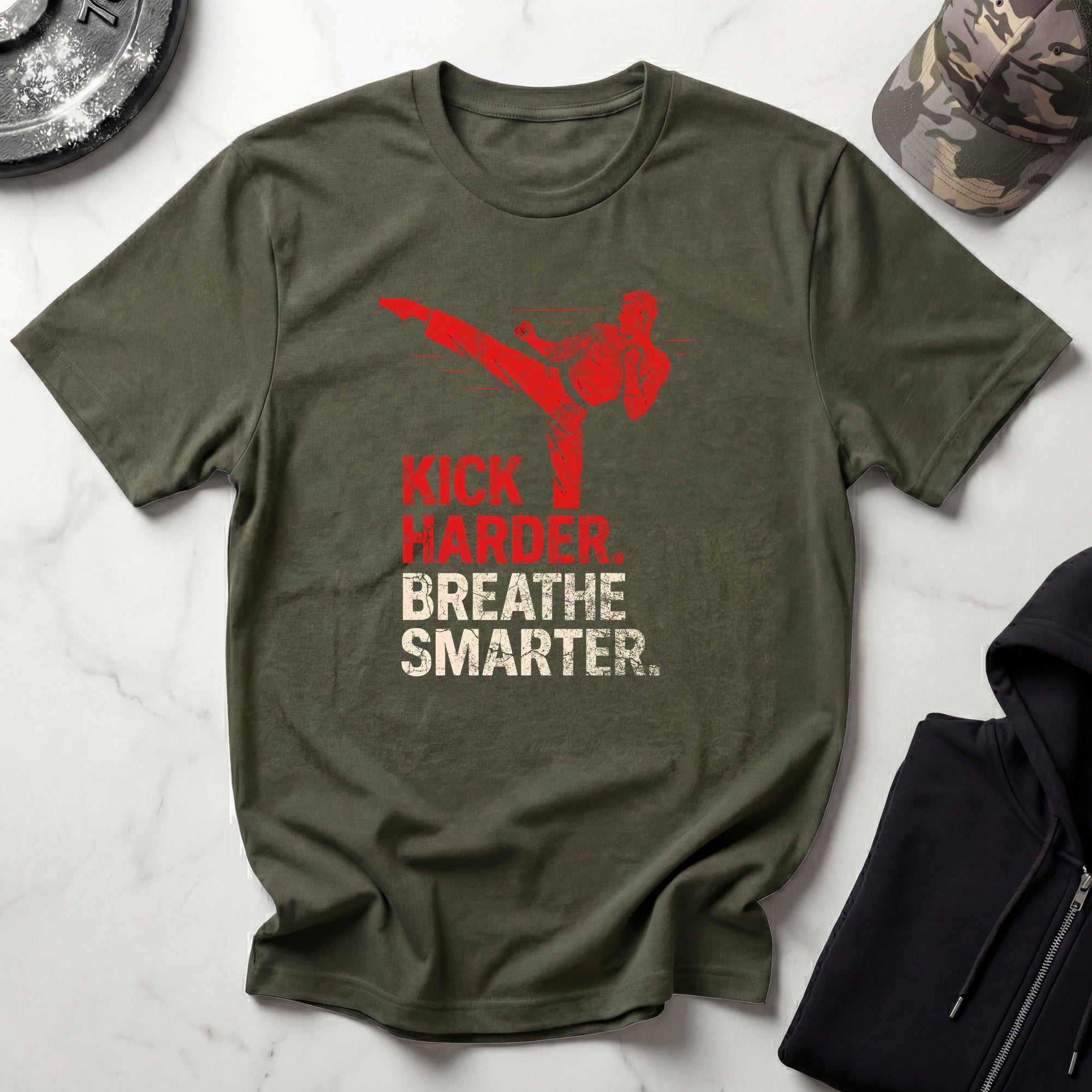Kick Smarter Grunge Vintage Gym T-Shirt