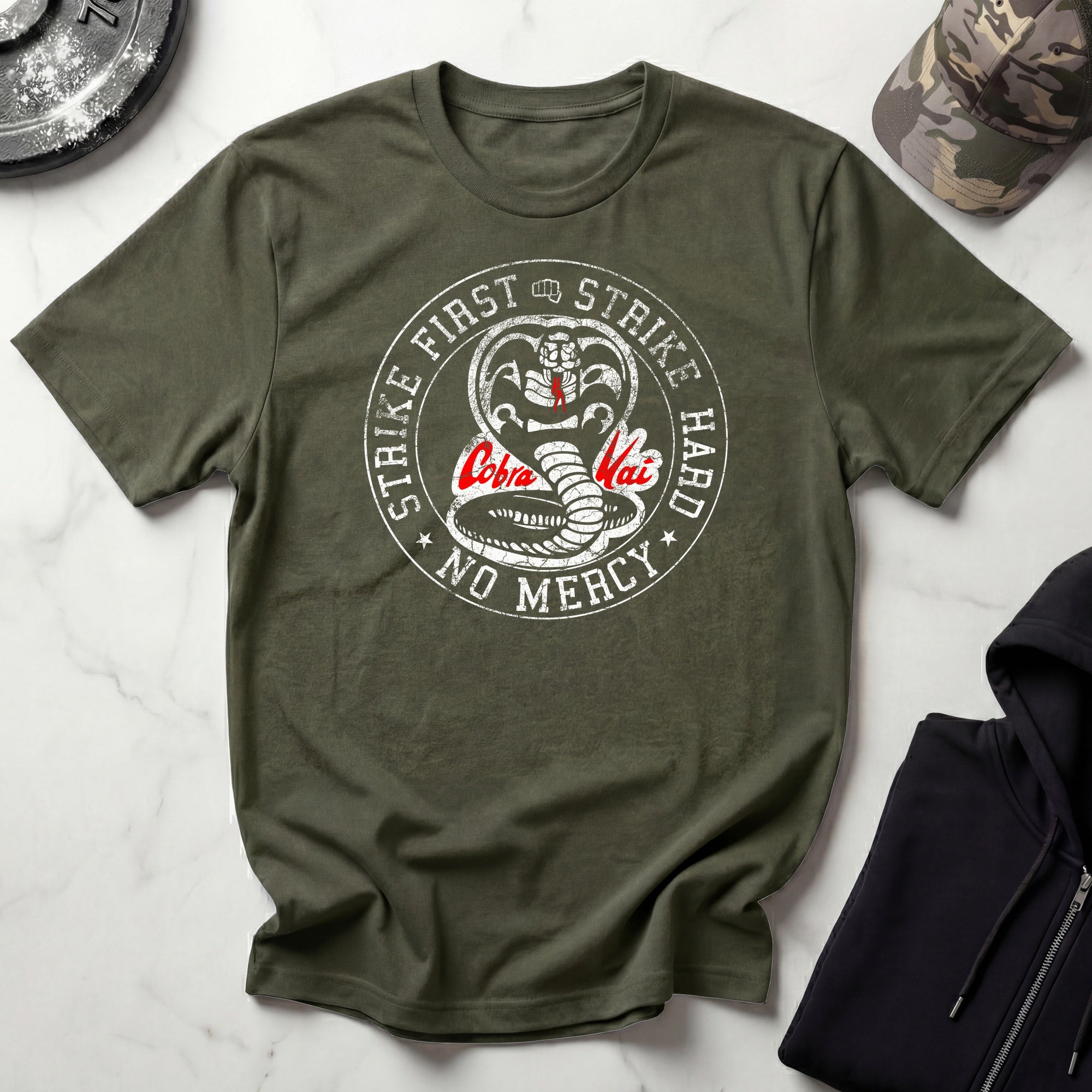 Cobra Kai Karate Dojo Badge Vintage Gym T-Shirt