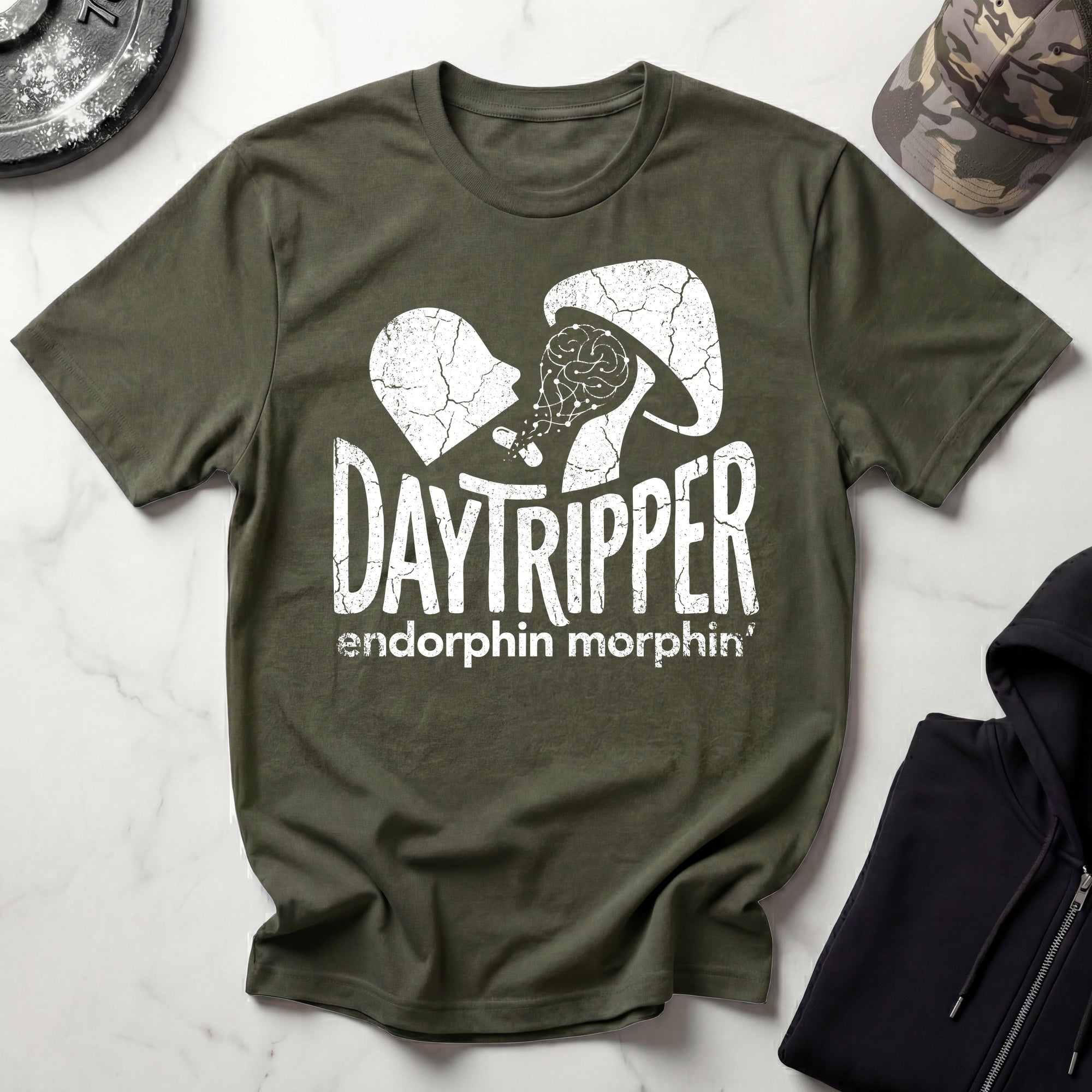 DayTripper Mushroom Microdose Morph Vintage Gym T-Shirt