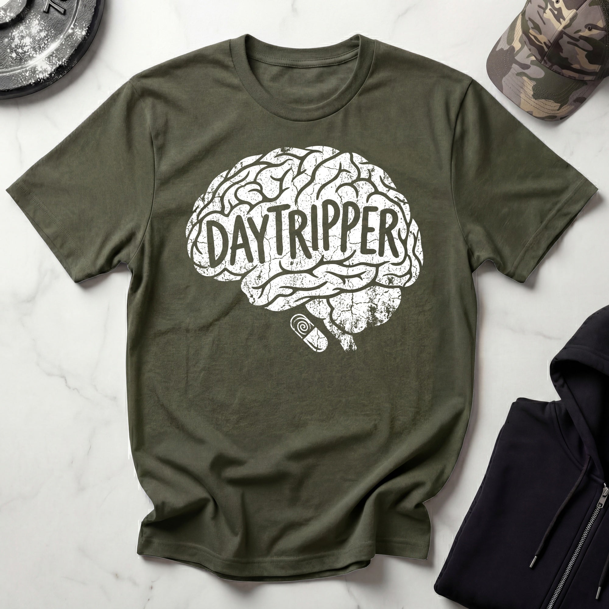 DayTrippy Mushroom Microdose Vintage Gym T-Shirt