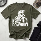 My Life Is Going Downhill MTB Gym T-Shirt