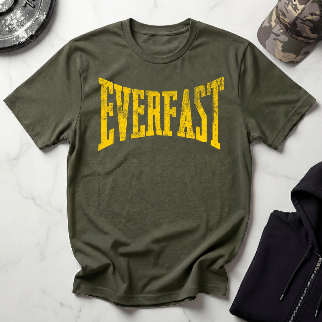 Everfast Gold Graphic Vintage Gym T-Shirt
