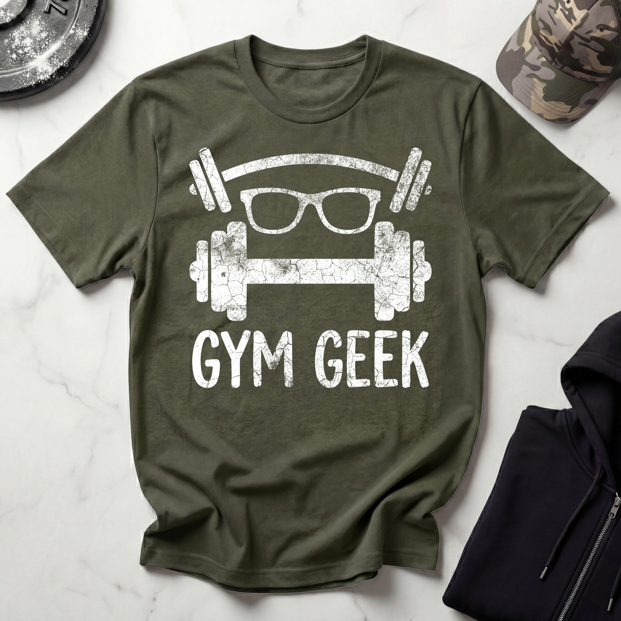 Gym Geek Bodybuilder Vintage Gym T-Shirt