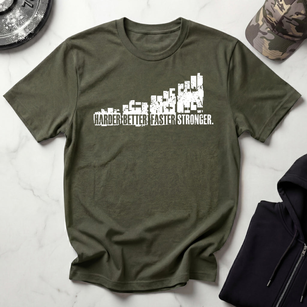 Harder Better Faster Stronger Gym Tee-Shirt