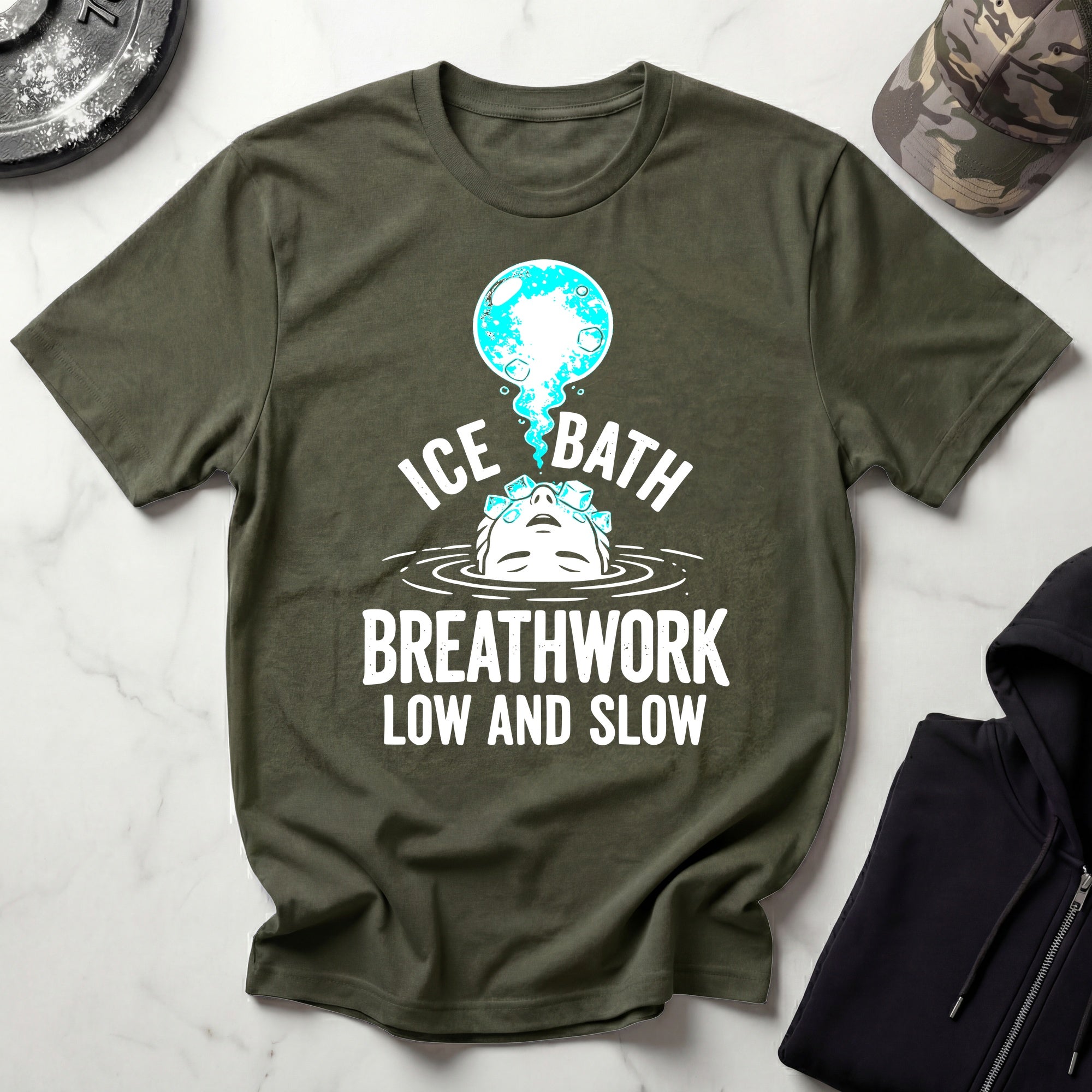Ice Bath Breathwork Gym T-Shirt