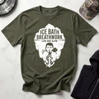 Ice Bath Breathing Vintage Graphic Gym T-Shirt