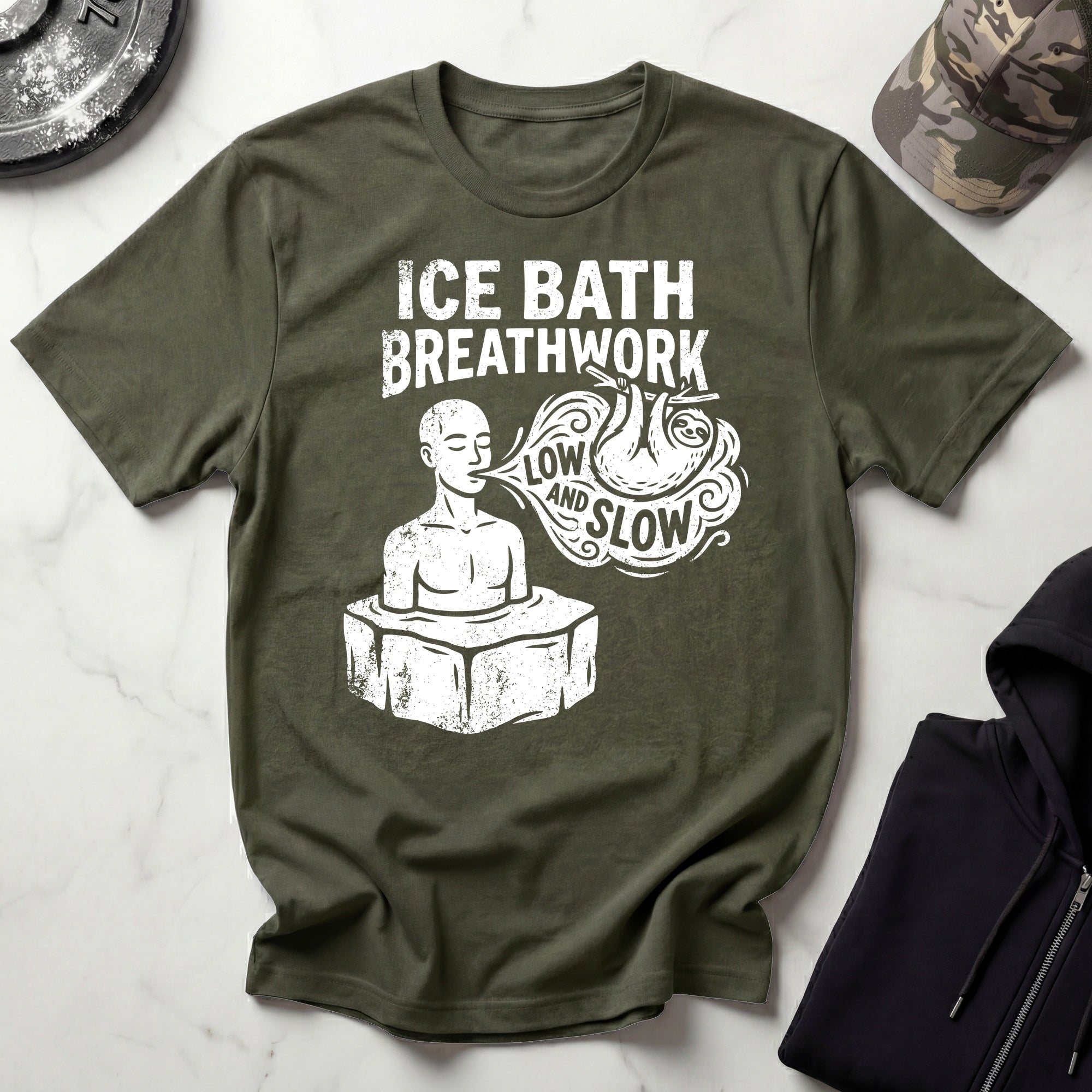 Ice Bath Breathwork Vintage Gym T-Shirt