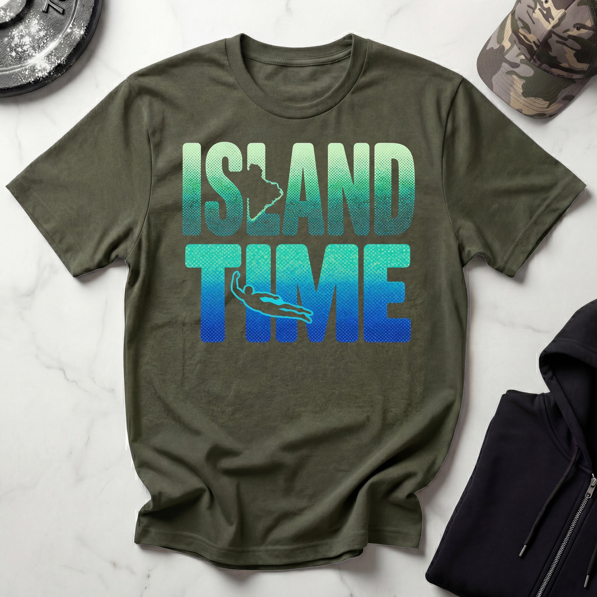 Island Time Ocean Dive Gym T-Shirt
