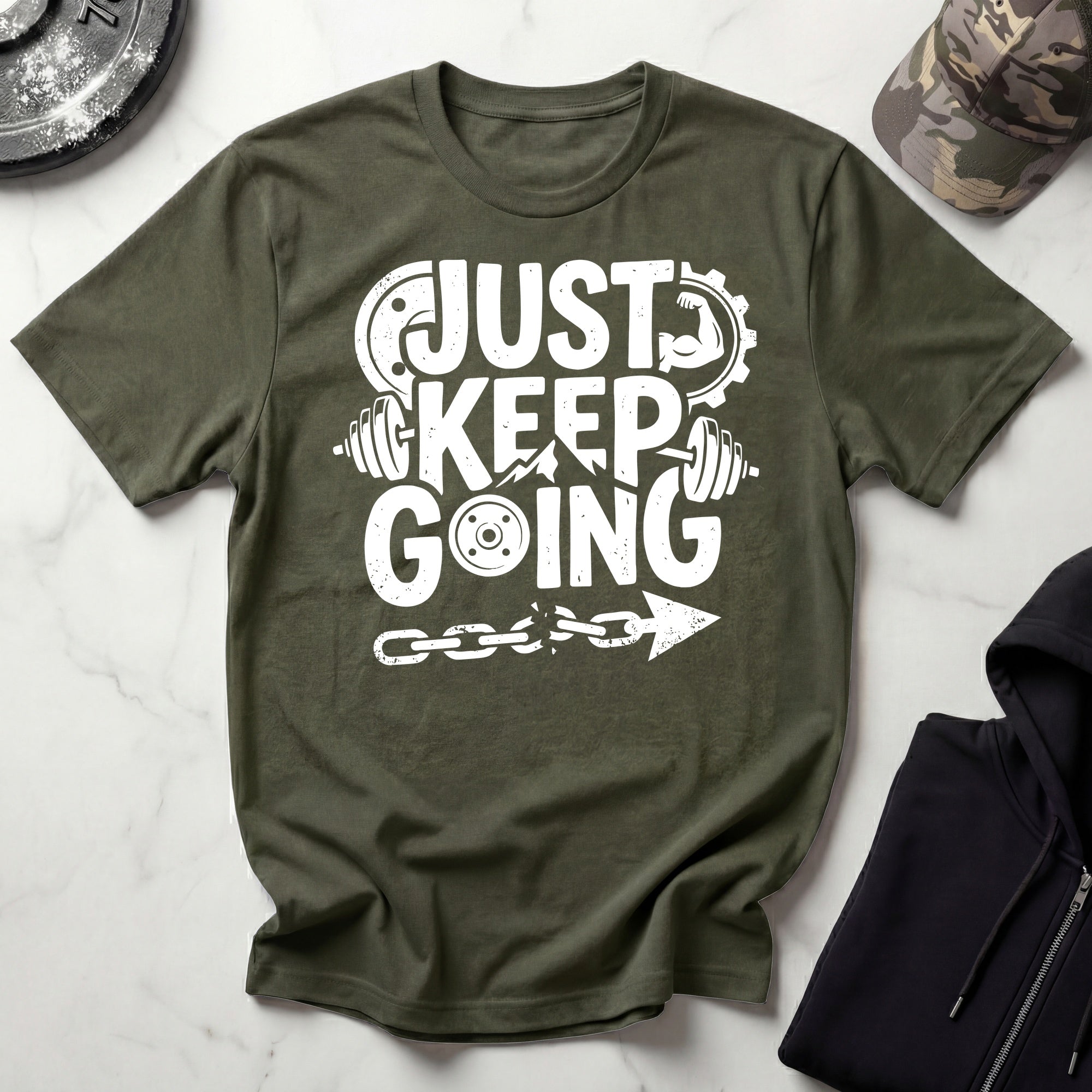 Just Keep Going Traning T-Shirt