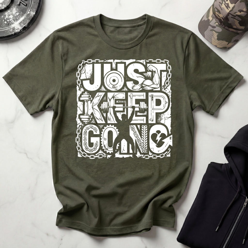 Just Keep Going Weightlifter T-Shirt