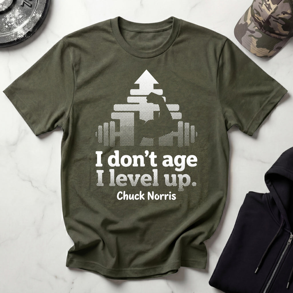 I Dont Age I Level Up Vintage Gym T-Shirt