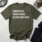 Knowledge Limitation Graphic Gym T-Shirt
