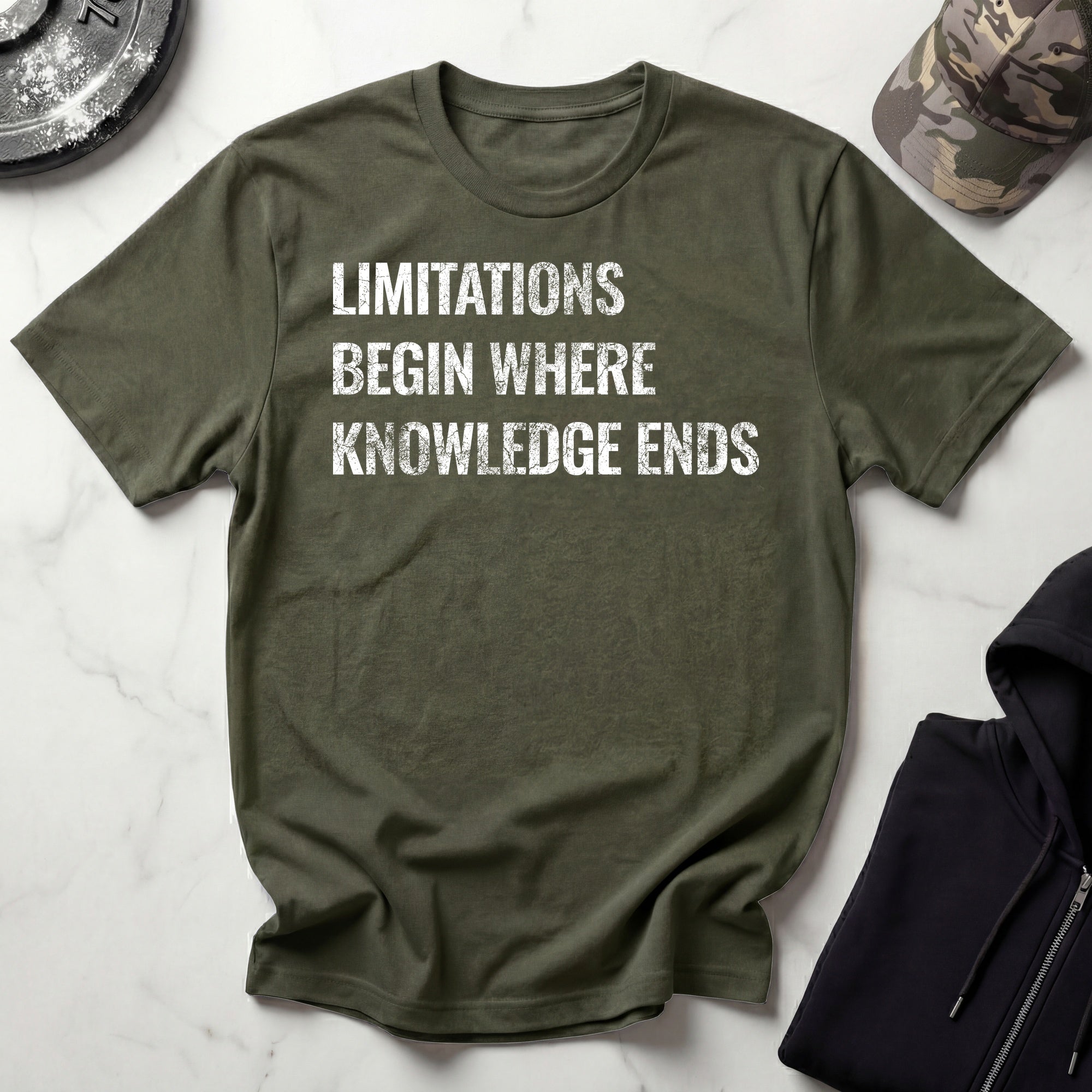 Knowledge Limitation Graphic Gym T-Shirt