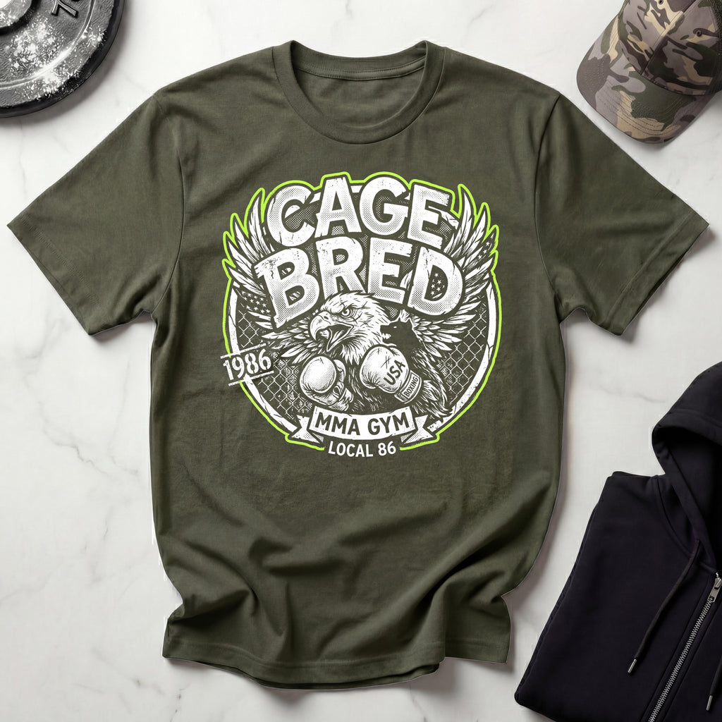 Cage Bred MMA American Eagle Gym T-Shirt
